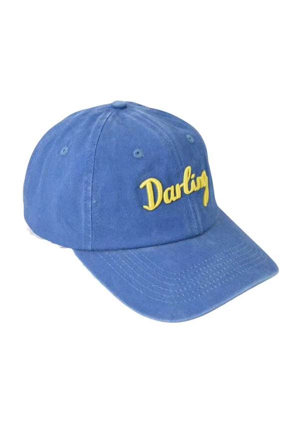 Vintage Wash Darling Cap - Blue/Yellow
