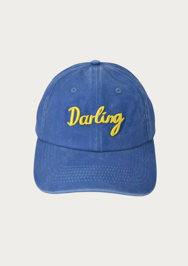 Vintage Wash Darling Cap - Blue/Yellow