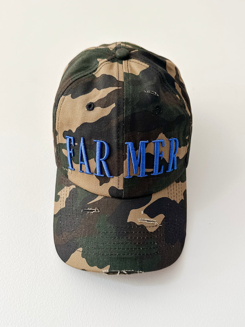 Distressed Camo Cap