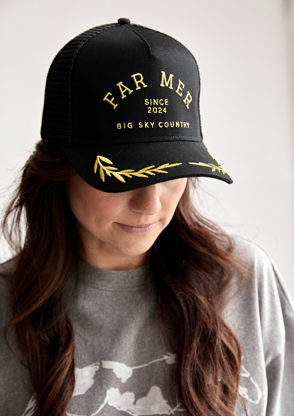 Black + Gold Trucker Cap