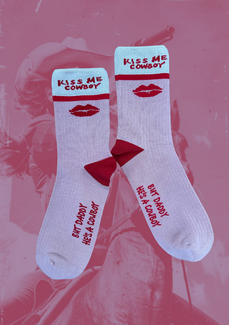Kiss Me Cowboy Socks