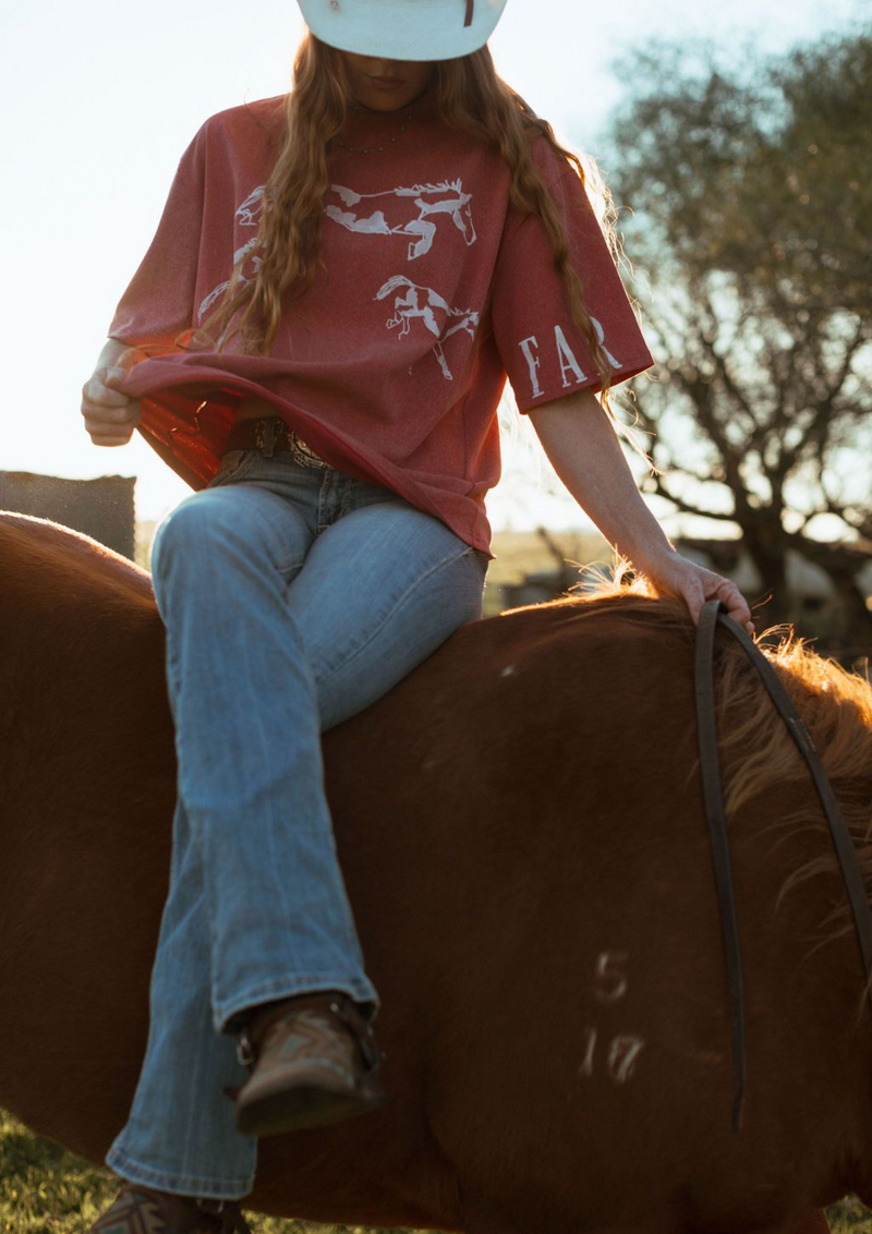 COMING SOON - Stampede Tee Maroon