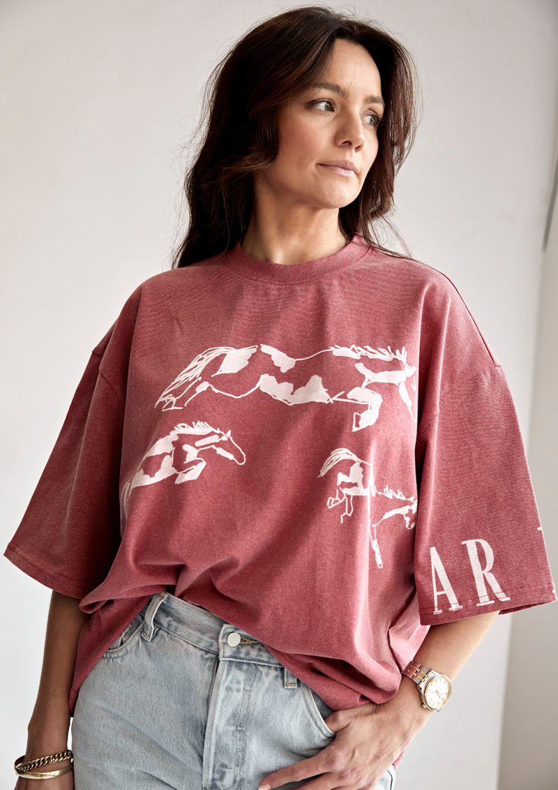 COMING SOON - Stampede Tee Maroon