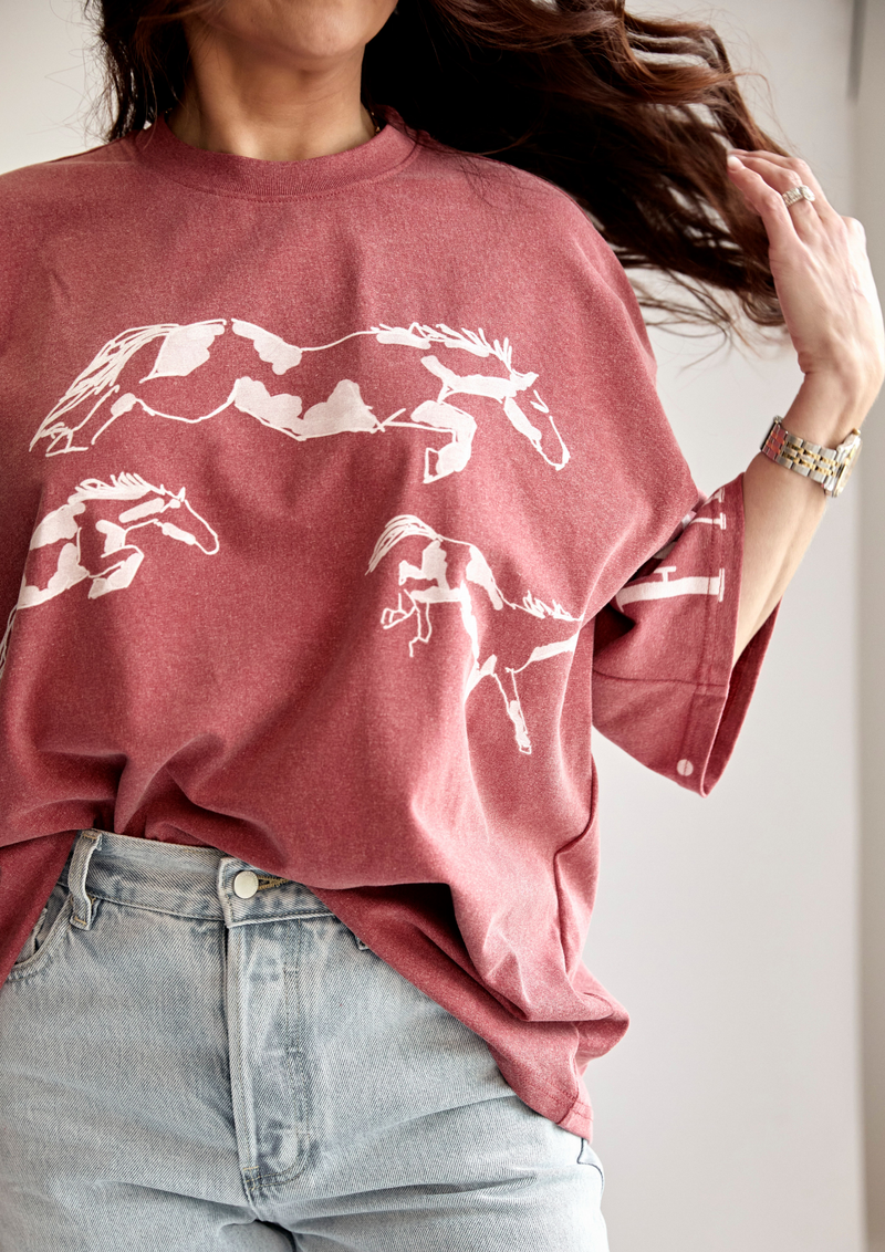 COMING SOON - Stampede Tee Maroon
