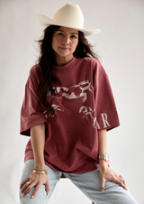 COMING SOON - Stampede Tee Maroon