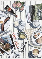Farm Mornings - Linen Tea Towel