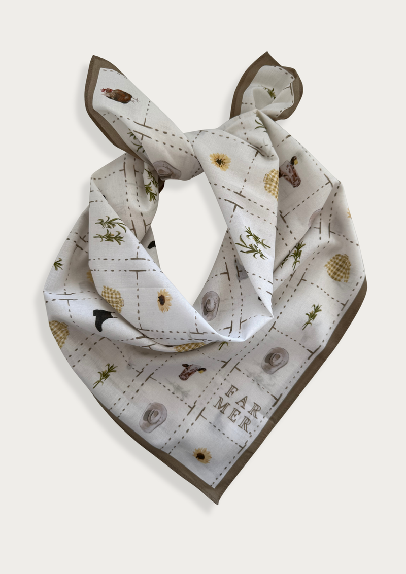 Farm Neutral Cotton Bandana