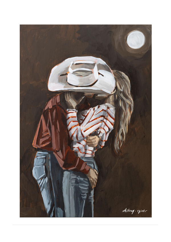 Hold Me Cowboy - Mini Print