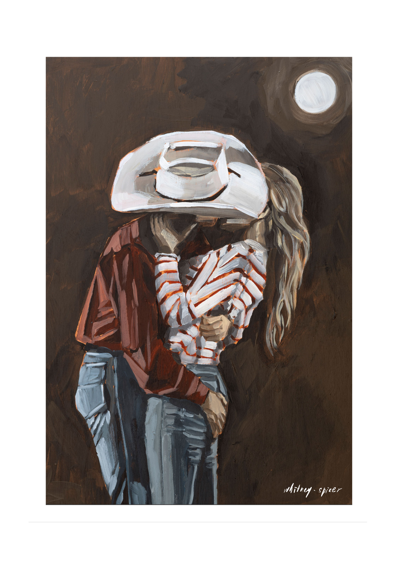 Hold Me Cowboy - Mini Print