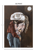 Hold Me Cowboy - Mini Print