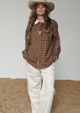 Homestead Check Boyfriend Button Up