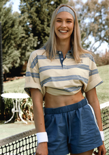 Jersey Polo - Butter Stripe