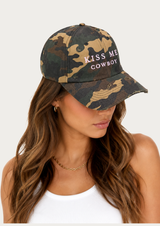 Kiss Me Cowboy Camo Cap