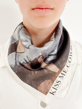 'Kiss Me Cowboy' Silk Bandana
