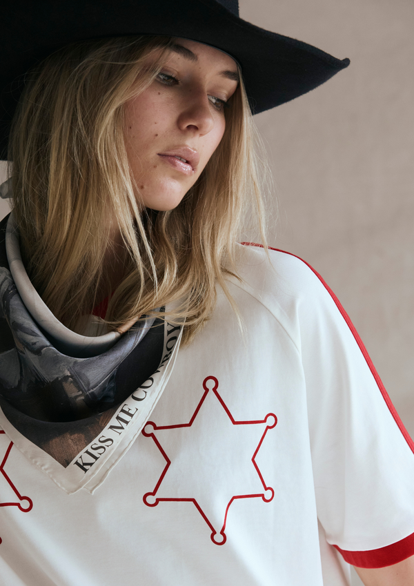 'Kiss Me Cowboy' Silk Bandana