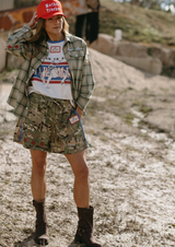 Camo Jersey Track Short