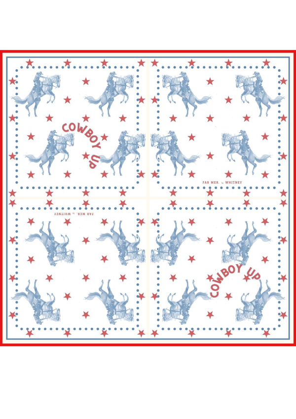 'Cowboy Up' Cotton Bandana