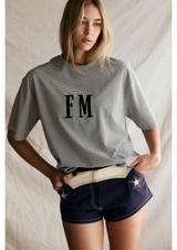 Oversize Stripe - Charcoal