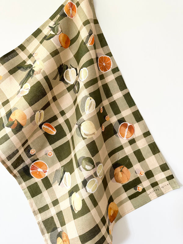 Sour Plaid Tea Towel