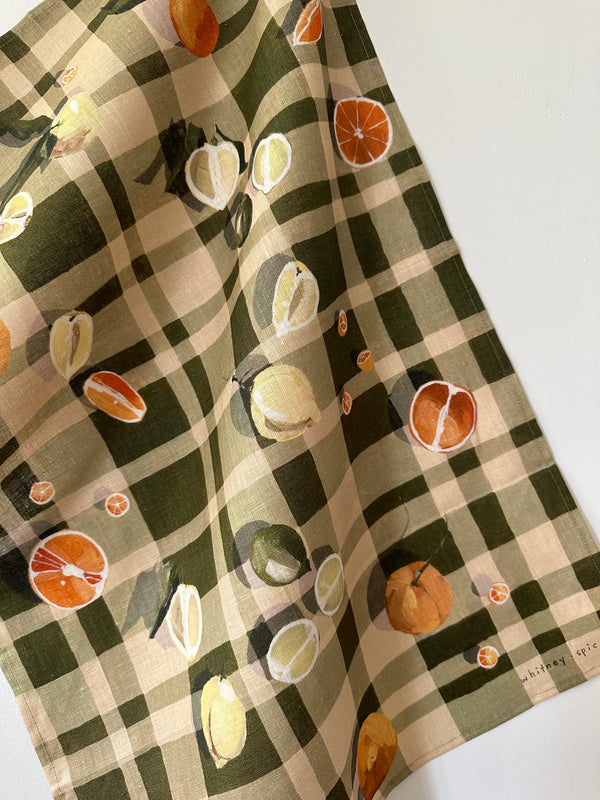 Sour Plaid Tea Towel