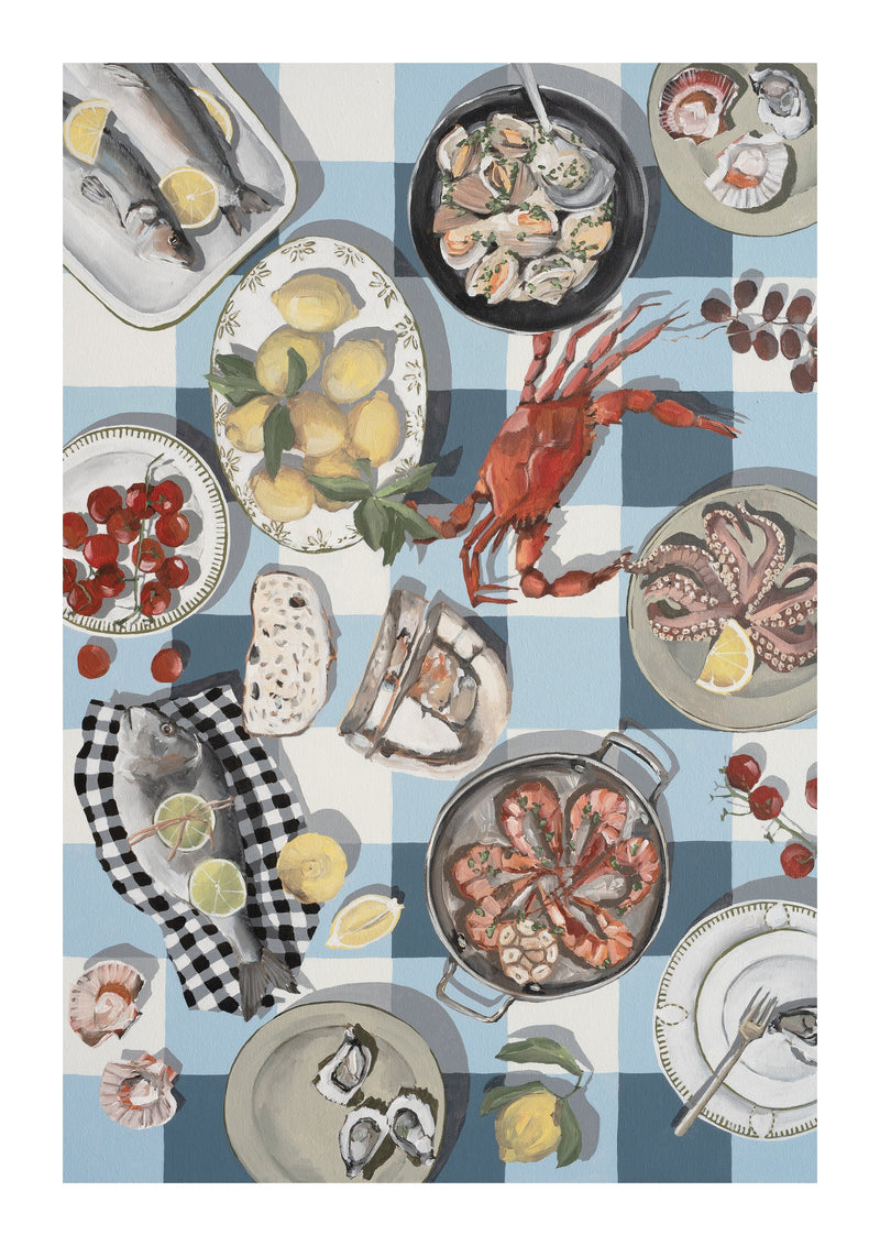 'Crab & Squid' Print