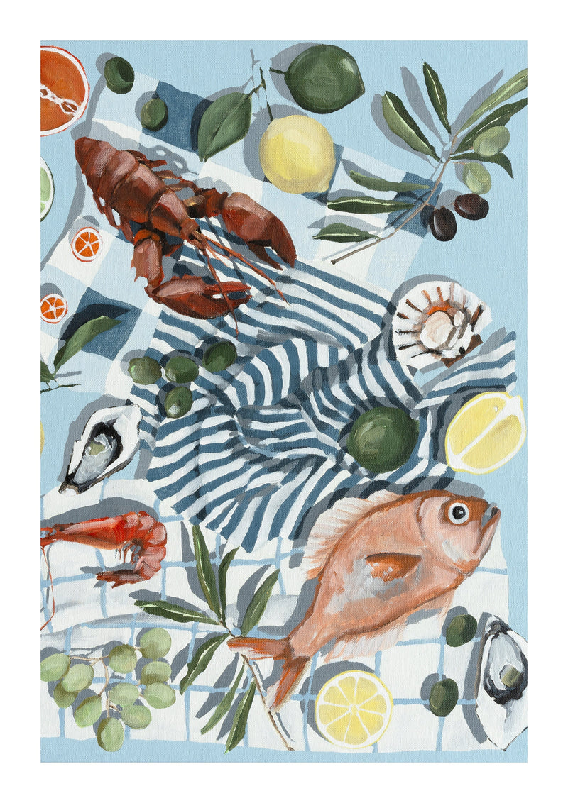'Fish & Citrus' Print