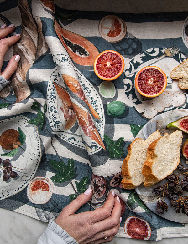 Cheese & Crackers Tea Towel