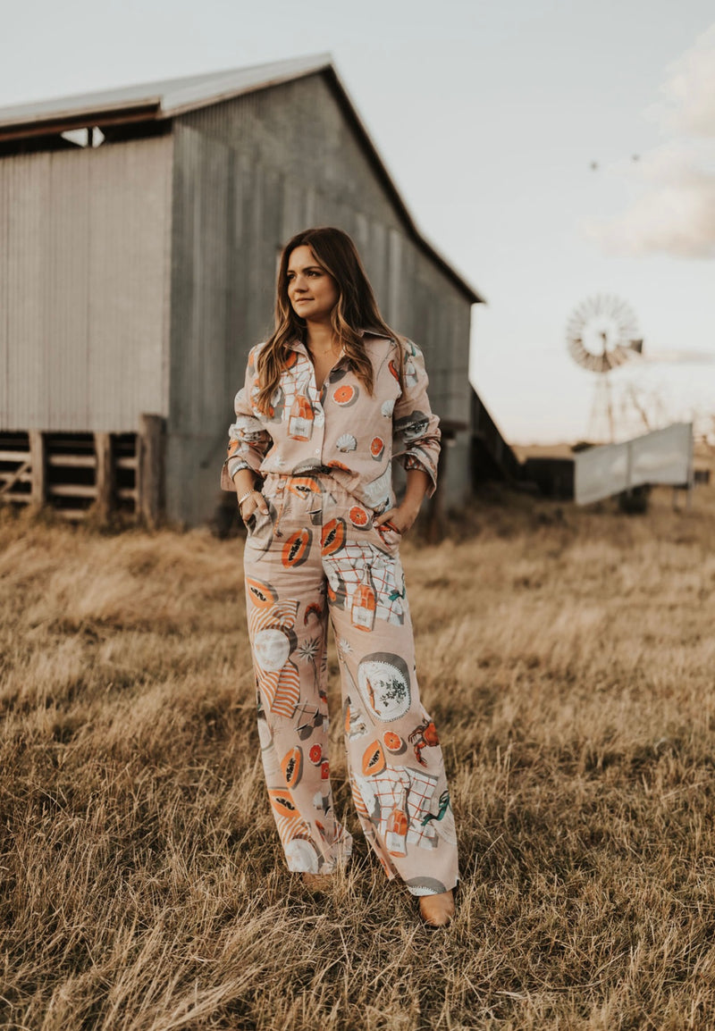Spinifex Print Weekender Pant