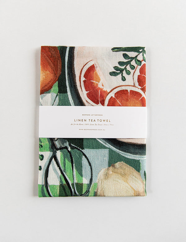 Oranges Tea Towel